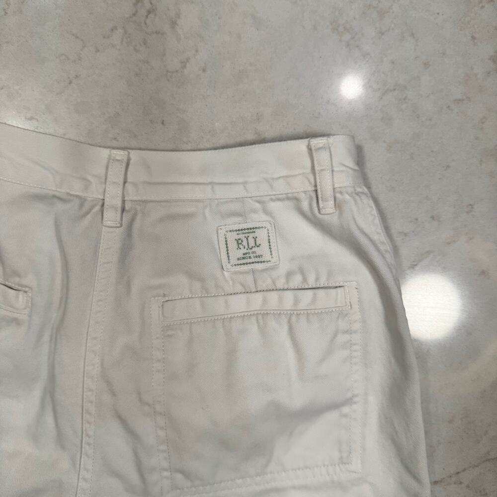 Lauren Ralph Lauren Petite Wide Leg Cropped Cotton Chino Pants Culottes 2P White - Picture 4 of 14